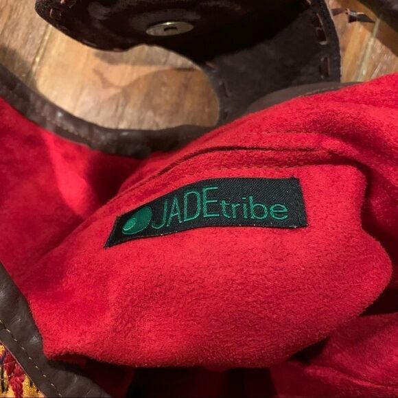 Jadetribe Textile & Leather Braid Strap Hobo Bag - Picture 7 of 8